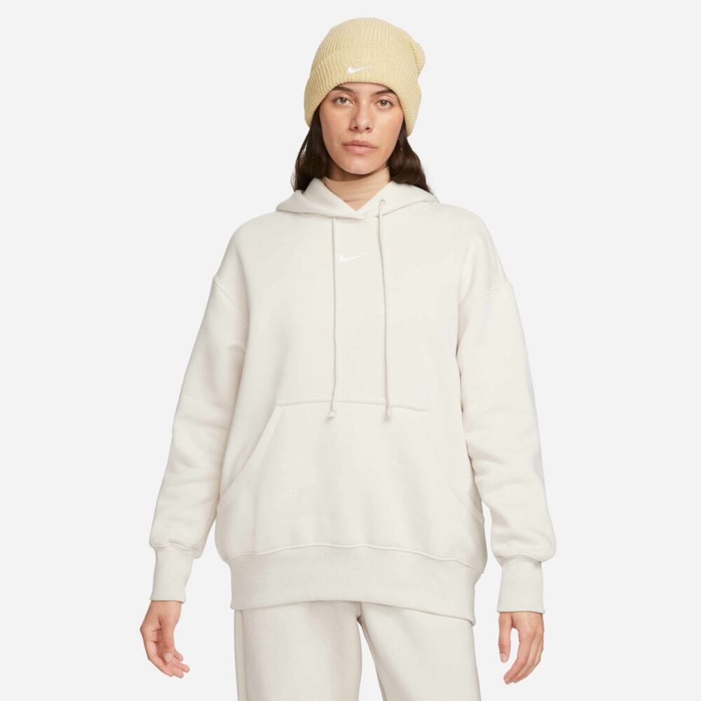Nike Women’s Sportswear Phoenix Fleece Oversized Pullover Hoodie Sail Medium EUC